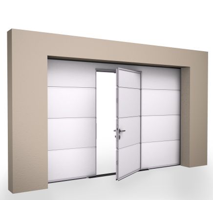 Garagedeur met loopdeur